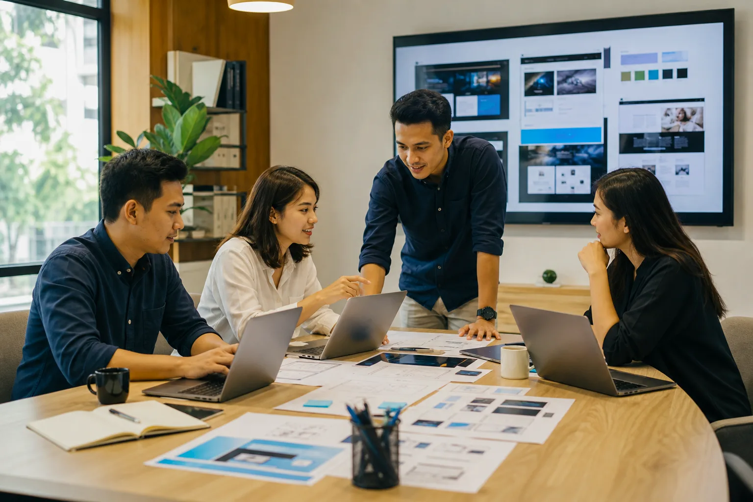 Tim menyusun strategi campaign digital